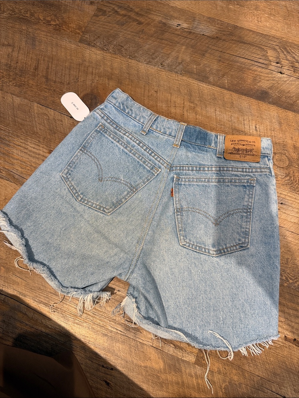 Levi's Faded Blue Denim Cutoff Shorts